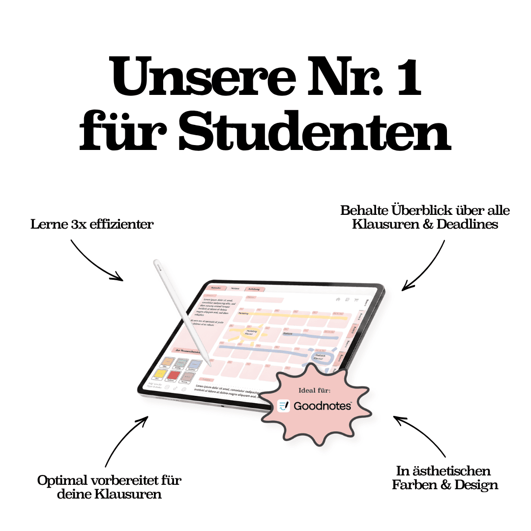 Klausurplaner 2025/26 für GoodNotes