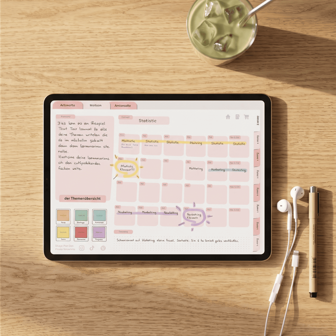 Klausurplaner 2025/26 für GoodNotes
