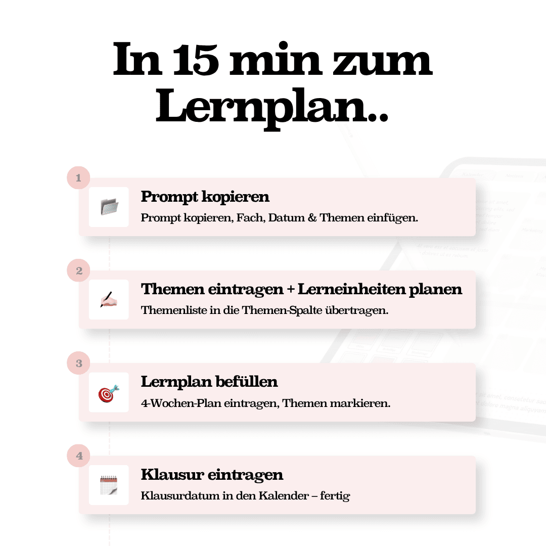 Klausurplaner 2025/26 für GoodNotes