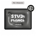 Digitaler Planer für 2 Semester 2024/25. Perfekt für die Organisation im Studium, ideal für GoodNotes und digitale Kalender.