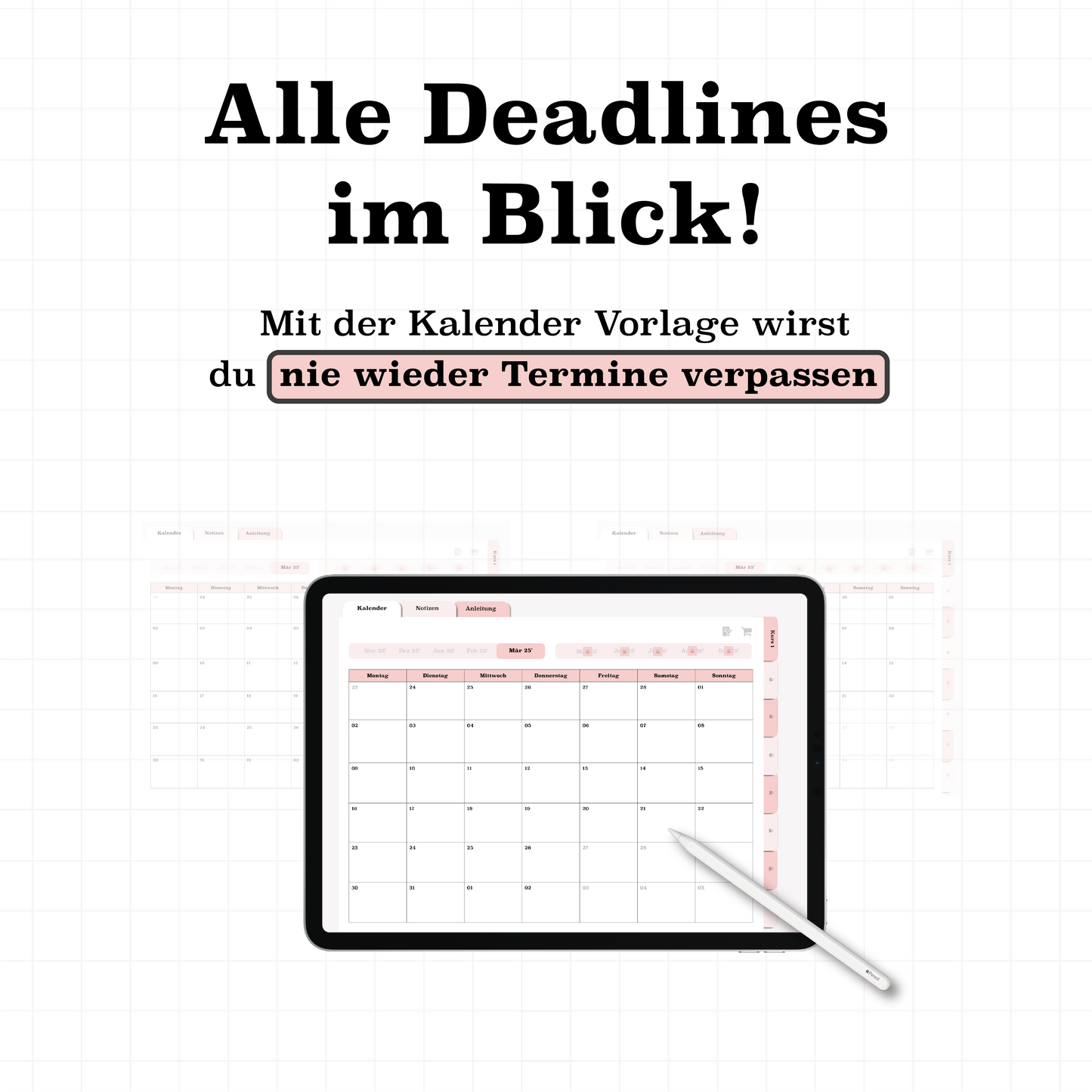 Klausurplaner 2025/26 für GoodNotes