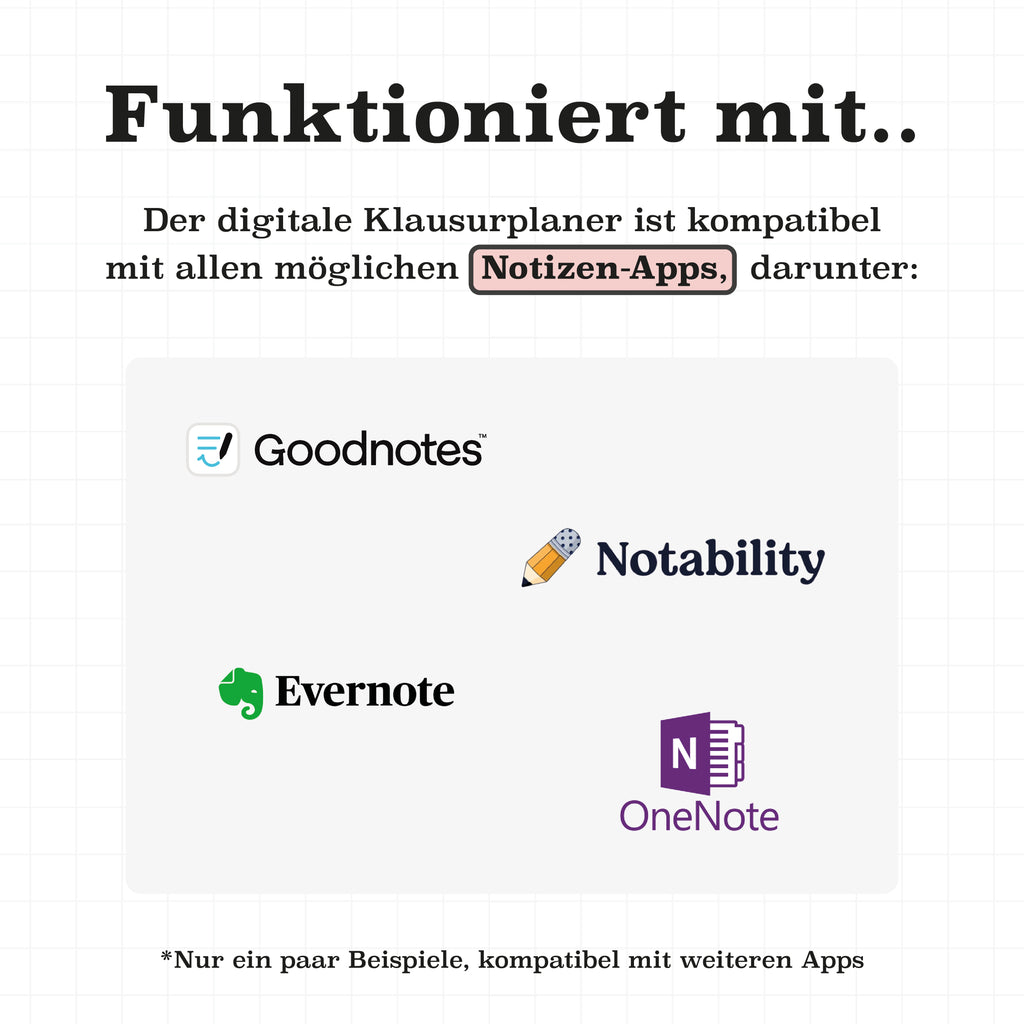 Klausurplaner 2025/26 für GoodNotes