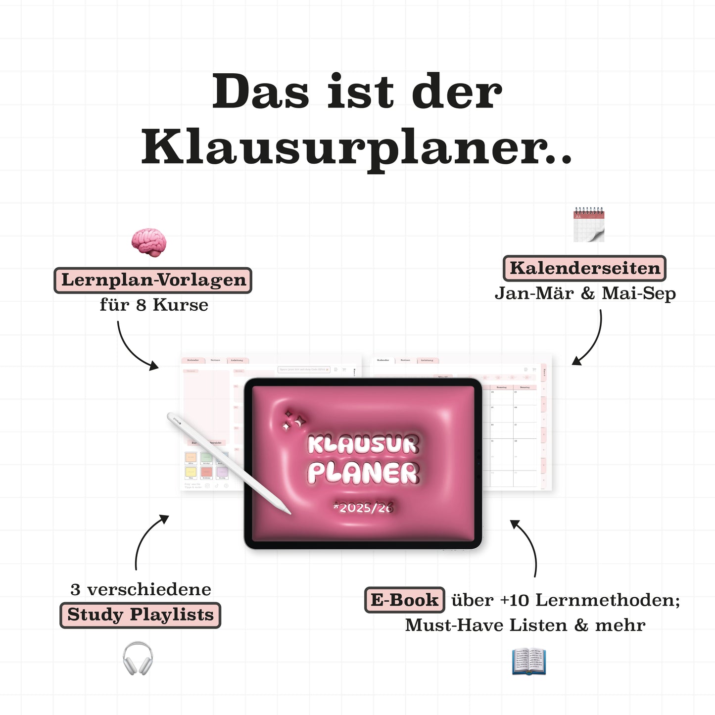 Klausurplaner 2025/26 für GoodNotes