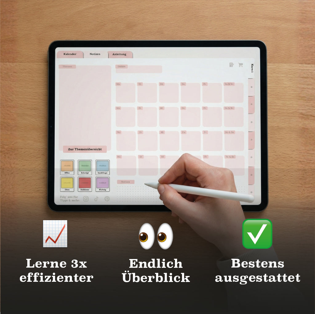 Klausurplaner 2025/26 für GoodNotes