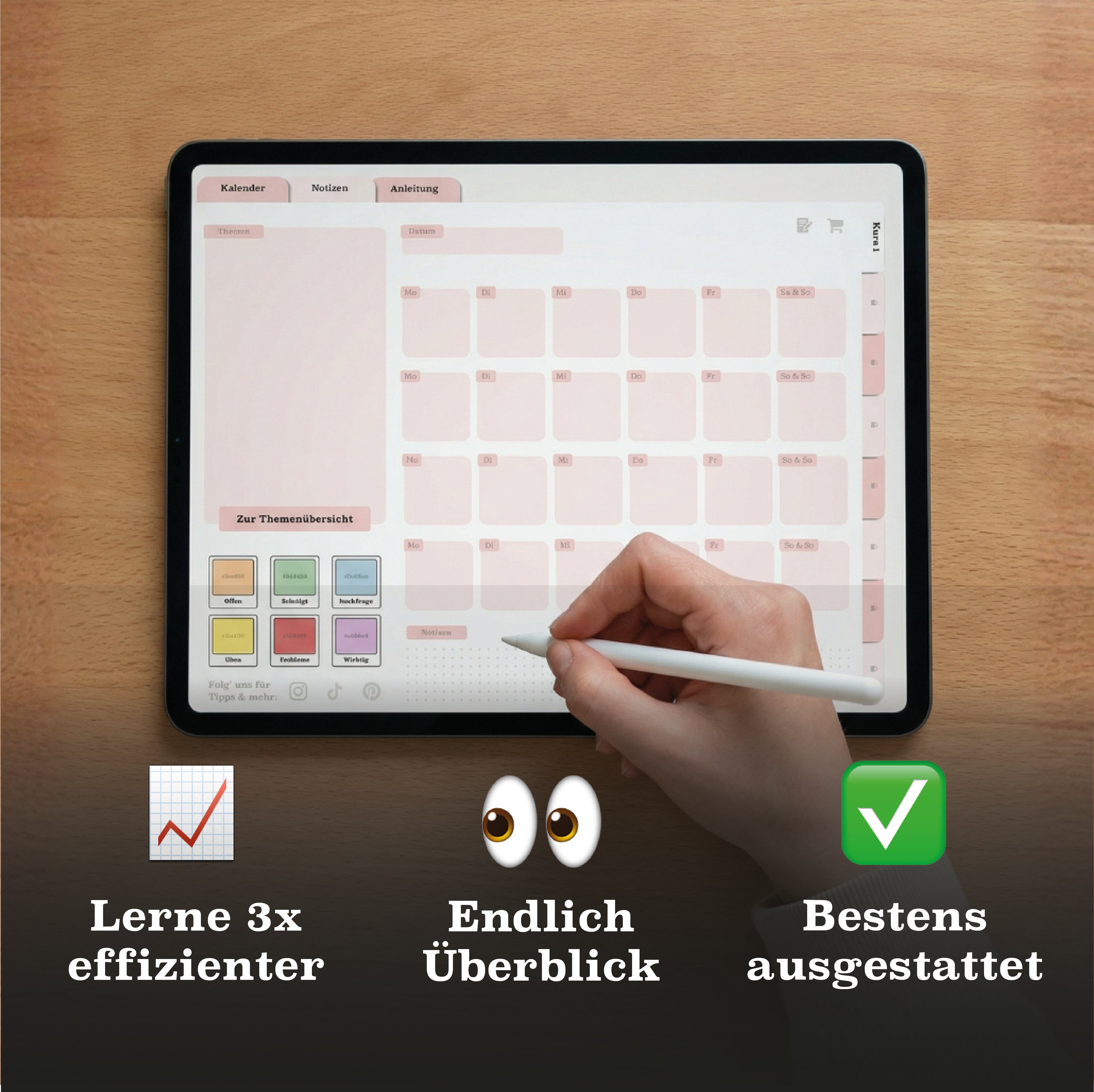 Klausurplaner 2025/26 für GoodNotes